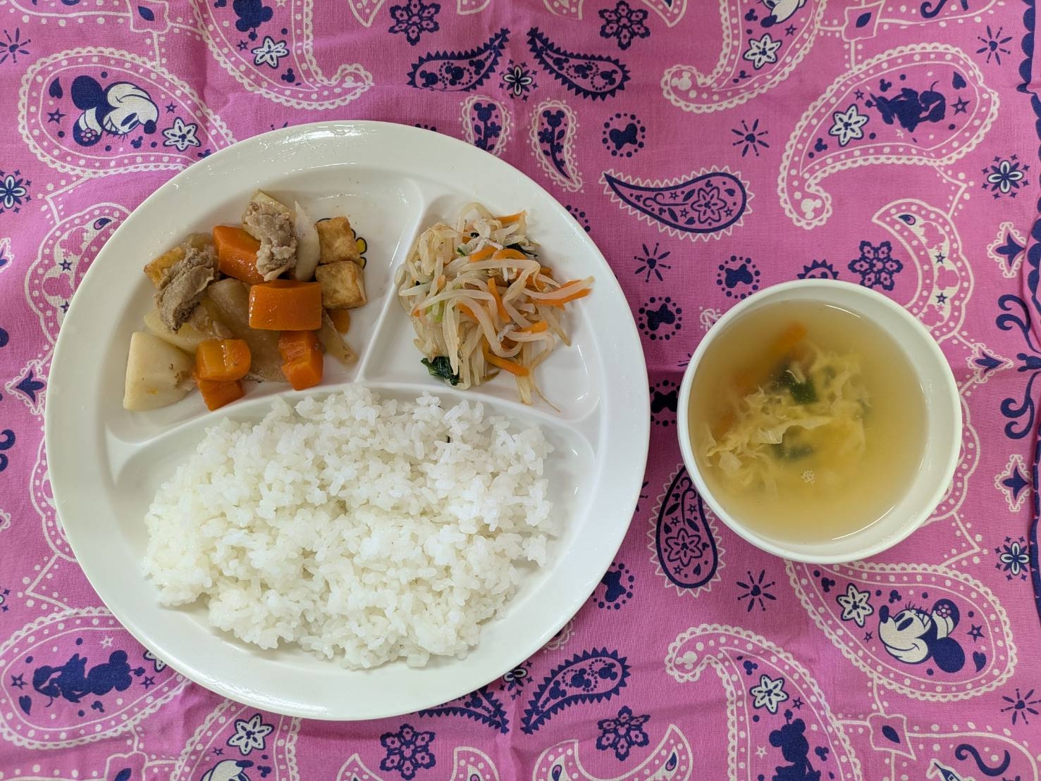 厚揚げと豚肉の煮物